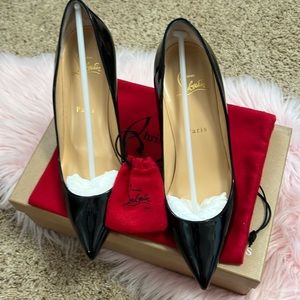 Christian Louboutin black size 38, black Pigalle Follies 85